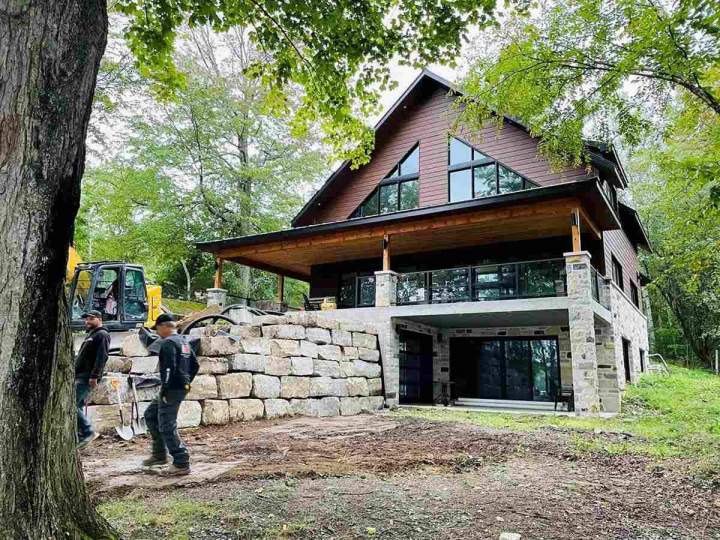 Mur de pierre naturelle Sherbrooke